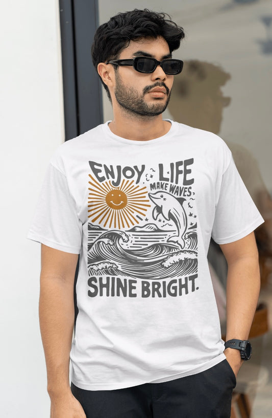 UNISEX  | Shine Bright™ | Enjoy Life Dolphin Tee